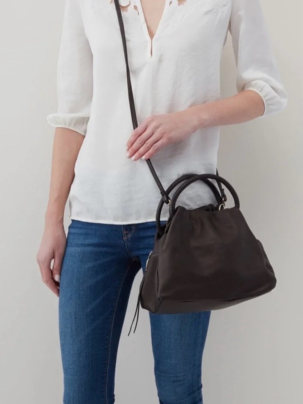 Hobo DARLING Small Satchel Crossbody Black EUC